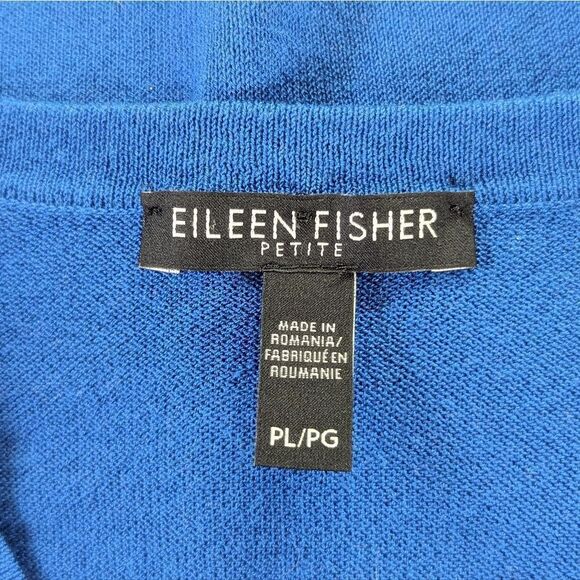 Eileen Fisher Quiet Luxury Preppy Coastal Classic Capsule Sailor Chic Sweater LG - Picture 3 of 13